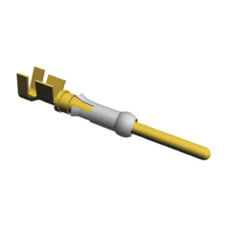 TE Connectivity Type III Series Male Crimp Terminal 13A Current 18 to 14 AWG Wire Size 150°C Max Operating 66597-2