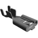 TE Connectivity FASTON 187 Black Uninsulated Female Spade Connector Crimp, 4.75 x 0.81 mm Tab Size 60196-2