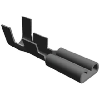 TE Connectivity FASTON 110 Silver Uninsulated Female Crimp Spade Connector 2.79 x 0.8 mm Tab Size 20 AWG to 16 AWG 62050-2