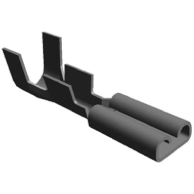 TE Connectivity FASTON 110 Silver Uninsulated Female Crimp Spade Connector 2.79 x 0.8 mm Tab Size 20 AWG to 16 AWG 62050-2