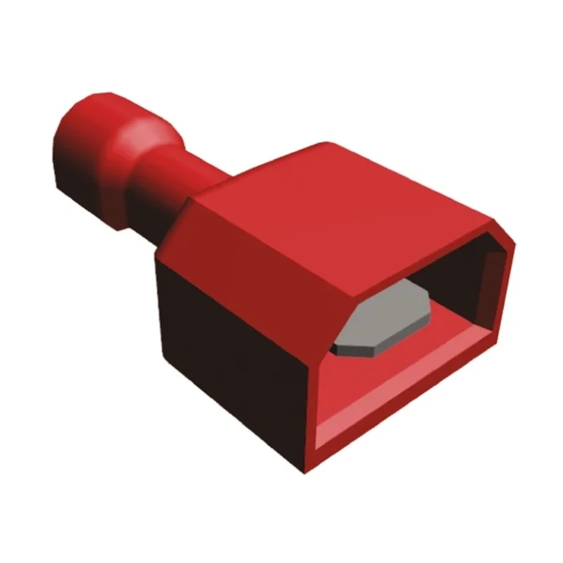 TE Connectivity Ultra-Fast .187 Red Insulated Male Spade Connector Crimp 4.75 x 0.51 mm Tab Size 22 AWG to 18 AWG 2-521102-2