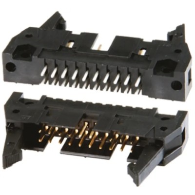 TE Connectivity AMP-LATCH Series Straight Through Hole PCB Header, 20 Contact(s), 2.54 mm Pitch, 2 Row, Shrouded 5102321-4