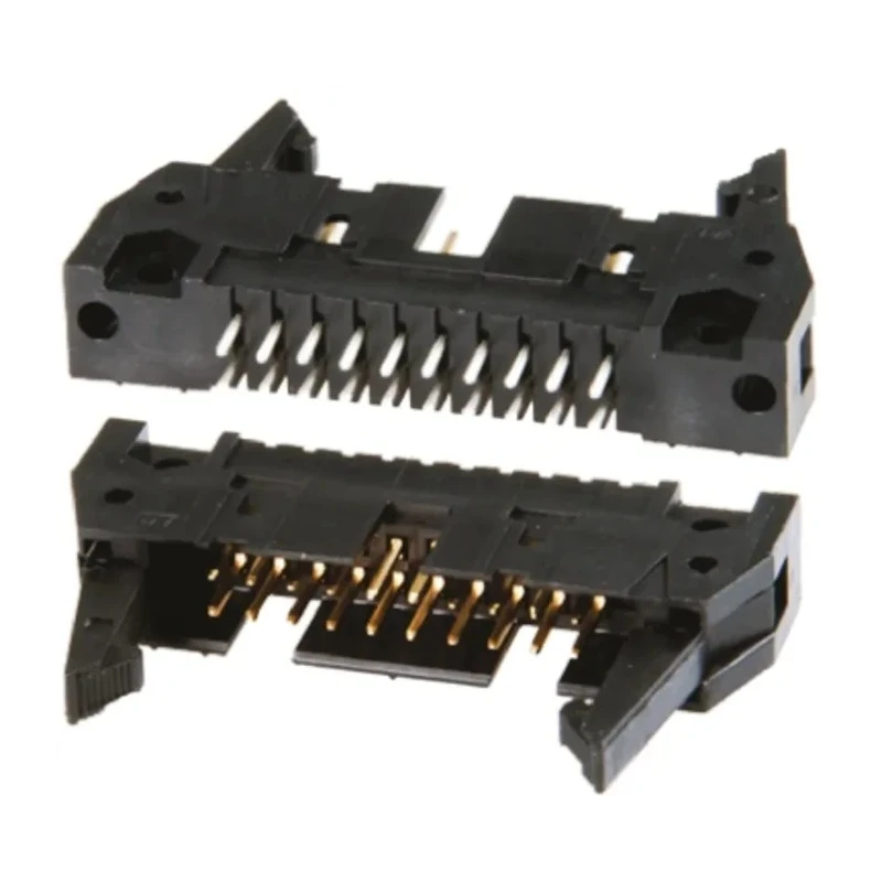 TE Connectivity AMP-LATCH Series Straight Through Hole PCB Header, 20 Contact(s), 2.54 mm Pitch, 2 Row, Shrouded 5102321-4
