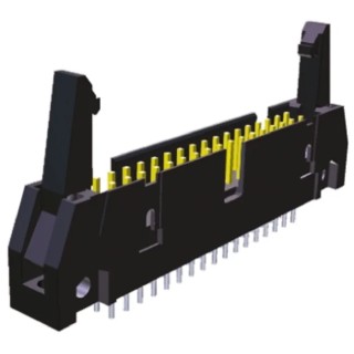 TE Connectivity AMP-LATCH Series Straight Through Hole PCB Header, 34 Contacts, 2.54 mm Pitch, 2 Row, Shrouded 5102321-8