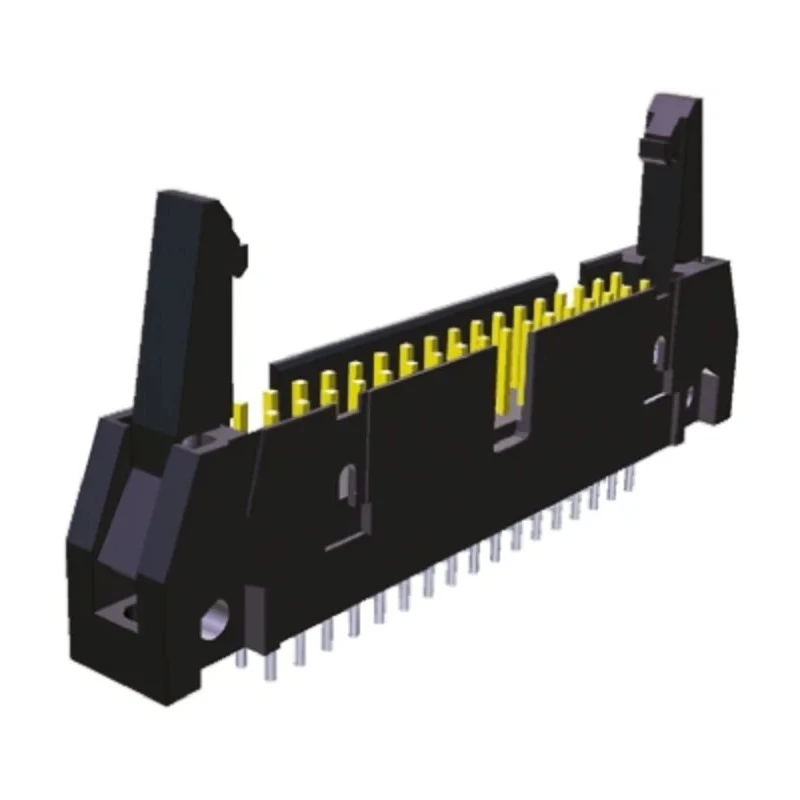 TE Connectivity AMP-LATCH Series Straight Through Hole PCB Header, 34 Contacts, 2.54 mm Pitch, 2 Row, Shrouded 5102321-8