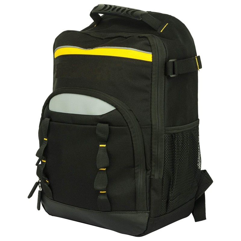 pahal-heavy-duty-fabric-tool-bag-back-pack-yellow-black-for-electrician-technician-service-engineer-61160