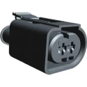 TE Connectivity Automotive Connector Female Grey Cable 3 Way Crimp Termination 1717696-2
