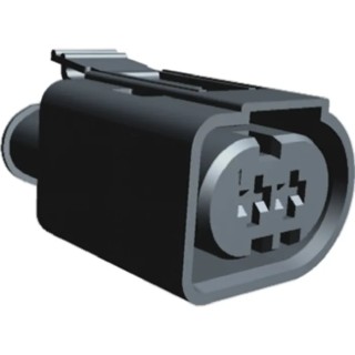 TE Connectivity Automotive Connector Female Grey Cable 3 Way Crimp Termination 1717696-2