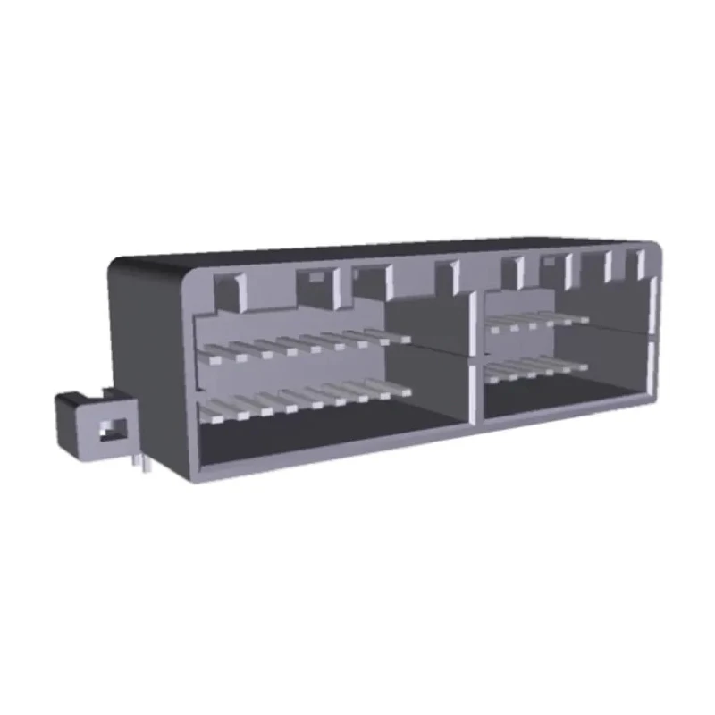 TE Connectivity MULTILOCK 040 II Series Right Angle Through Hole 36-Contact 2 Row 2.5 mm Pitch PCB Socket 179059-6