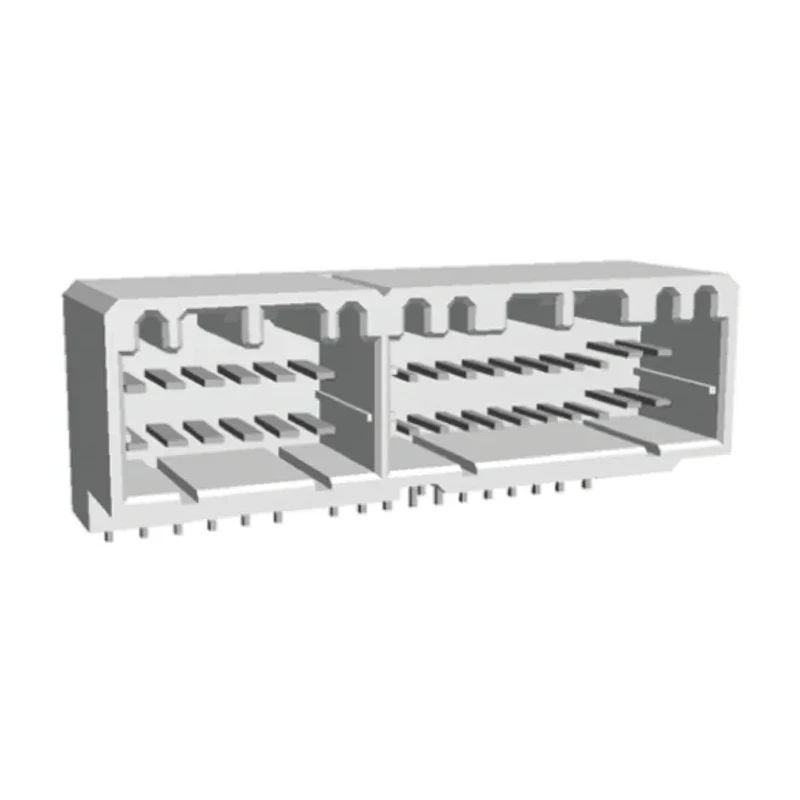 TE Connectivity MULTILOCK 040/070 Automotive Connector Female White Through Hole 34 Way Solder Termination 175444-1