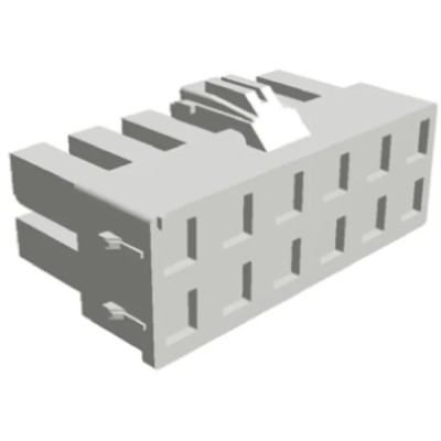 TE Connectivity Power Double Lock Male Connector Housing 6.5 mm Pitch 12 Way 2 Row Straight 917354-1