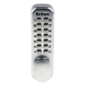 Briton Metal Mechanical Polished Code Lock Mechanical Operating Mechanism Knob Handle 35mm-60mm Door Thickness 9160.SV