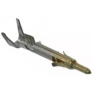 TE Connectivity Mini-Universal MATE-N-LOK Series Male Crimp Terminal 22 AWG Min, 18 AWG Max, 11.2A Current 1-770903-0