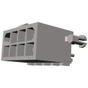 TE Connectivity Mini-Universal MATE-N-LOK Series Straight Through Hole PCB Header, 8 Contact(s), 4.14 mm Pitch, 2 1-794073-1