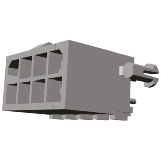 TE Connectivity Mini-Universal MATE-N-LOK Series Straight Through Hole PCB Header, 8 Contact(s), 4.14 mm Pitch, 2 1-794073-1