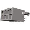 TE Connectivity Mini-Universal MATE-N-LOK Series Straight Through Hole PCB Header, 8 Contact(s), 4.14 mm Pitch, 2 1-794073-1