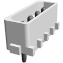 TE Connectivity Commercial MATE-N-LOK Series Straight Through Hole PCB Header, 4 Contact(s), 5.08 mm Pitch, 1 Row 1586515-2
