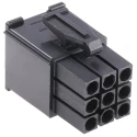 TE Connectivity Mini-Universal MATE-N-LOK Male Connector Housing 4.2 mm Pitch 9 Way 3 Row Straight 1-172169-9
