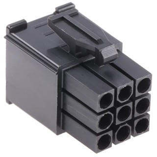 TE Connectivity Mini-Universal MATE-N-LOK Male Connector Housing 4.2 mm Pitch 9 Way 3 Row Straight 1-172169-9