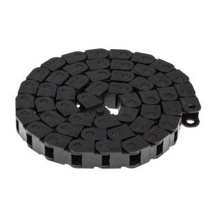 Igus Cable Trunking Black W16.5mm x D15 mm x L1 m, 18 mm Minimum Bend Radius, Flame Retardant Igumid GLW Series 06.10.018.0
