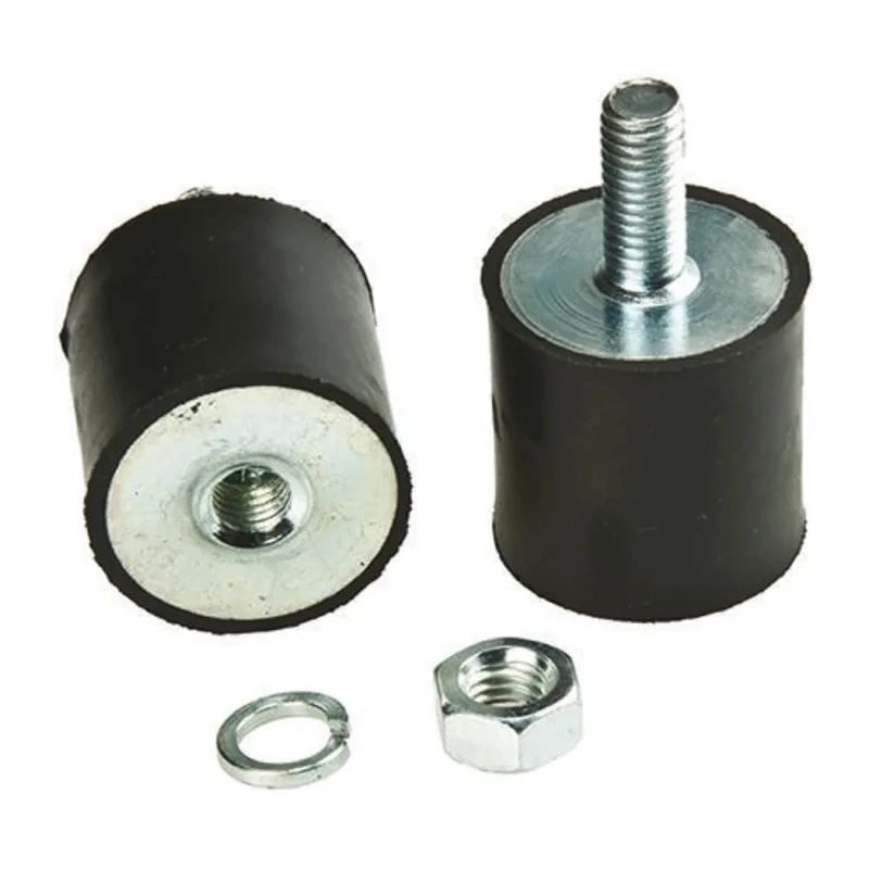 FIBET M16 x 44 mm Anti-Vibration Mount Male to Female Bobbin with 1545.6 daN Compression, 100 mm OD, 104 mm H 10060VD44-70