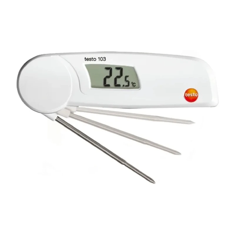 Testo Penetration Probe 103 Folding Thermometer with Probe, 220°C Max, ±0.5°C Accuracy 0560 0103