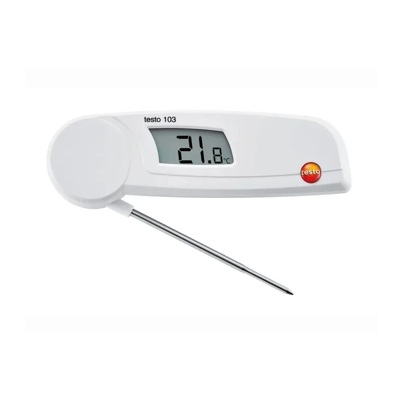 Testo Penetration Probe 103 Folding Thermometer with Probe, 220°C Max, ±0.5°C Accuracy 0560 0103
