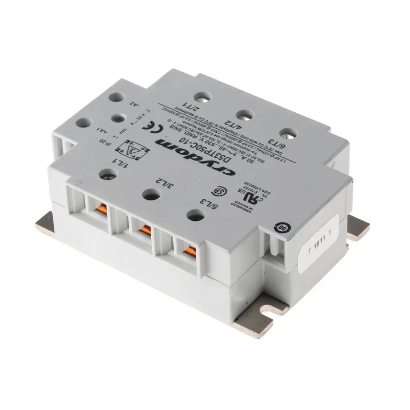 Crydom 53TP Series Solid State Relay, Panel Mount, 530 V AC Load, 50 A Load, 32 V DC Control D53TP50C-10