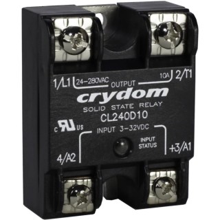 Crydom CL Series Solid State Relay, 10 A Load, Panel Mount, 280 Vrms Load, 32V dc Control CL240D10