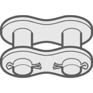 Renold Roller Chain Link Roller Chain Type, Riveted Pin, 7.75mm Width Between Roller Link Plates, 1.55mm Roller 24B1S11