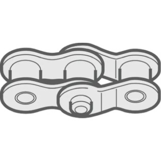 Renold Roller Chain Link Riveted Pin ISO 606 ANSI BS Standard 08B1S30