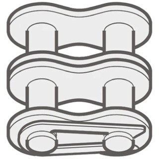 Renold Roller Chain Link Steel, Offset Link 60-2 Model 60A2S26
