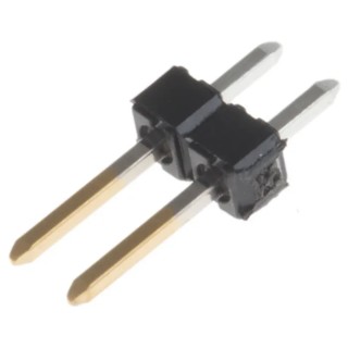 Molex KK 254 Series Straight Through Hole Pin Header, 2 Contacts, 2.54 mm Pitch, 1 Row, Unshrouded 22-28-4023