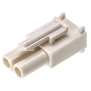 Molex Standard .093" Female Connector Housing 6.7 mm Pitch 2 Way 1 Row Straight 39-03-6025