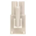 Molex Standard .093" Female Connector Housing 6.7 mm Pitch 2 Way 1 Row Straight 39-03-6025
