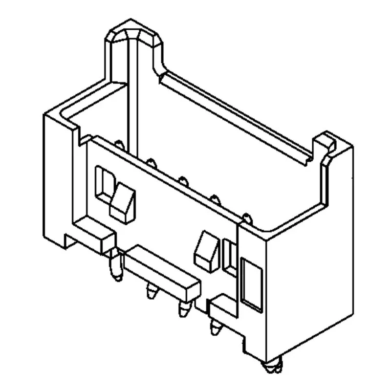 Molex Mini-Lock Series Straight Through Hole PCB Header 8 Contacts 2.5 mm Pitch 1 Row Shrouded 53375-0810