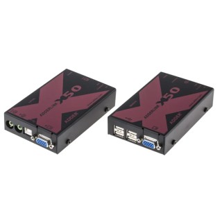 Adder 1 Port VGA over Catx 3.5 mm Stereo Extender Pair 50m, 1920 x 1200 Pixel Maximum Resolution X50-UK
