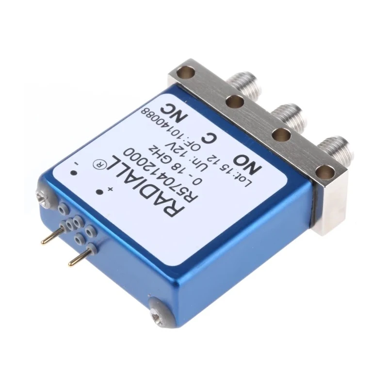 Radiall Through Hole High Frequency Relay 12V Coil 18 GHz Max Coil Frequency SPDT R570412000