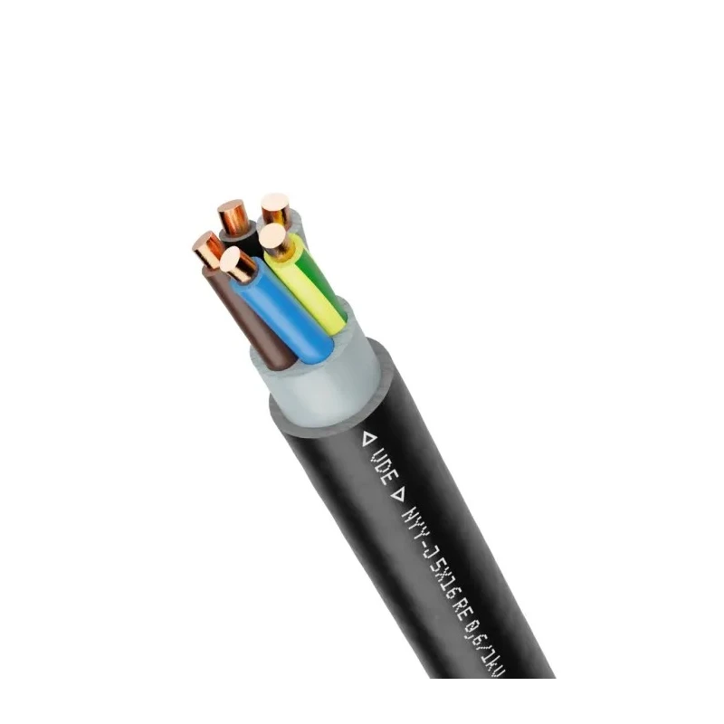 Lapp NYY-J 5 Core Black Polyvinyl Chloride Power Cable 50 m 50 °C 15500833