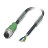 Phoenix Contact Sensor Actuator Cable SAC-5P-M12MS/10.0-PUR, Male 5 Way Straight to 5 Way Unterminated, Polyurethane 1683361