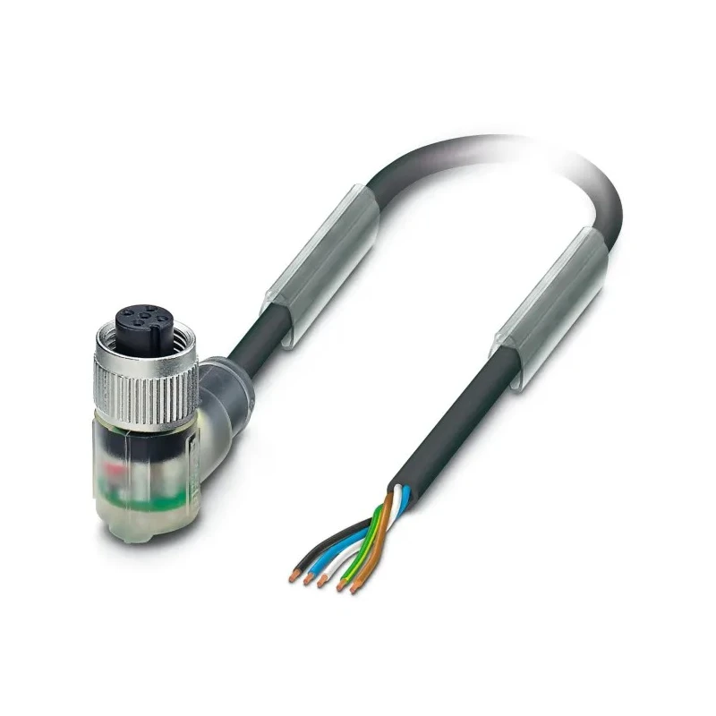 Phoenix Contact Sensor Actuator Cable Female 5 Way M12, Right Angle to 5 Way Angled Socket M12, 10 m, Polyurethane 1694431