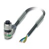 Phoenix Contact Sensor Actuator Cable Female 5 Way M12, Right Angle to 5 Way Angled Socket M12, 10 m, Polyurethane 1694431