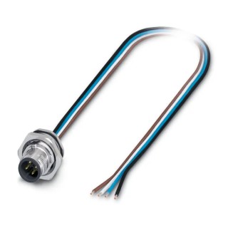 Phoenix Contact Sensor Actuator Cable 4-way Male M12 Connector to Unterminated 500mm 250V 4A Current Rating 1419629