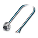 Phoenix Contact Female 4 Way M12 to Unterminated Sensor Actuator Cable 500 mm 250V IP67 1419632