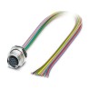 Phoenix Contact Sensor Actuator Cable Female 12 way M12 to 12 way Unterminated 500 mm 30V IP67 1419713