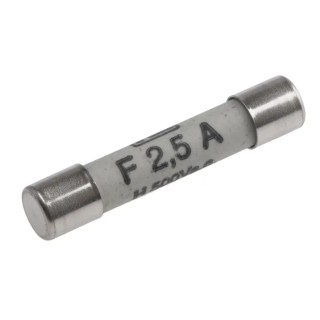 RS PRO 2.5A F Fast Acting Ceramic Cartridge Fuse 6.3 x 32 mm 500V AC 721-1581