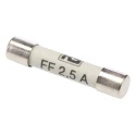 RS PRO 2.5A FF Ultra Rapid Ceramic Cartridge Fuse, 6.3 x 32 mm, 500V AC 721-1575