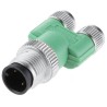 Phoenix Contact Circular Connector Adapter Straight 3-Pole M12 to 6-Pole M8 Female 60V 4A 1683549
