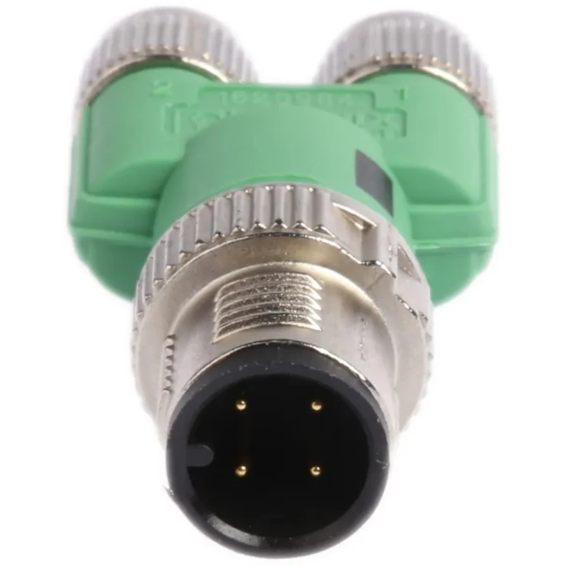 Phoenix Contact Straight Circular Connector Adapter 4A 60V M12 Male to 2x M8 Female SAC-3P-Y/2XM8FS SCO 1523984