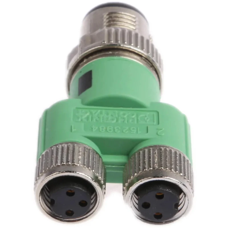 Phoenix Contact Straight Circular Connector Adapter 4A 60V M12 Male to 2x M8 Female SAC-3P-Y/2XM8FS SCO 1523984